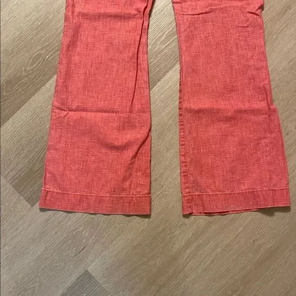 Freestyle Revolution Red Smocked Waist Linen Pants - Picture 8 of 9
